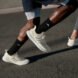 white recycled running shoes