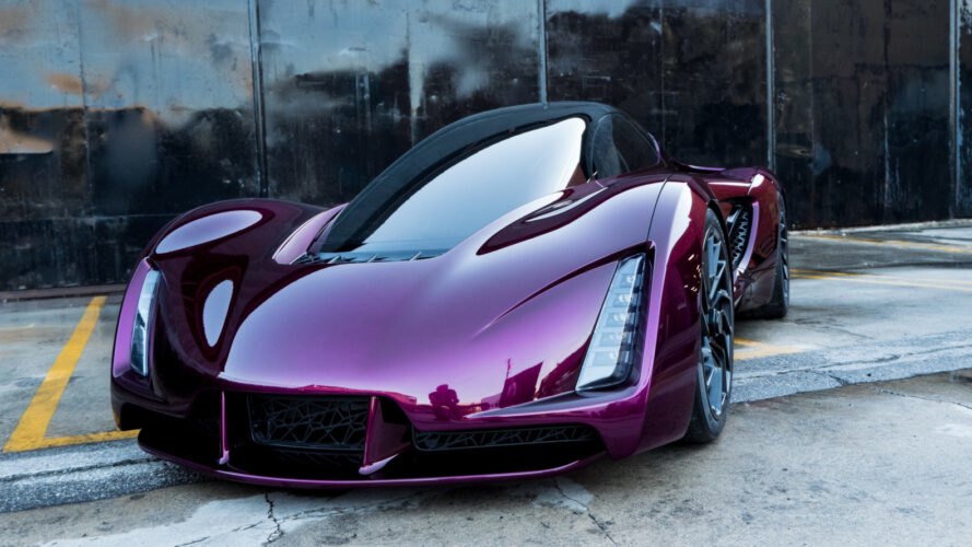 deep purple sports car