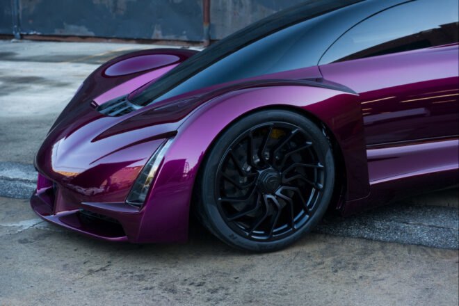 deep purple sports car