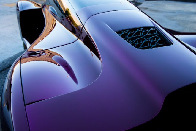 deep purple sports car