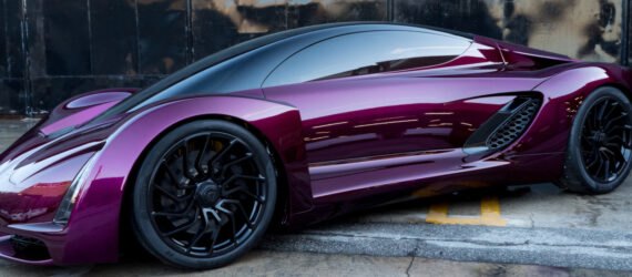 deep purple sports car