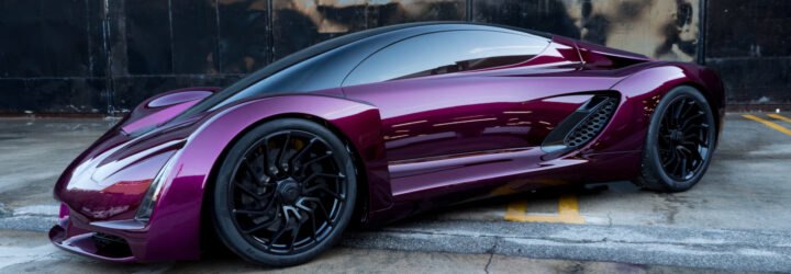 deep purple sports car