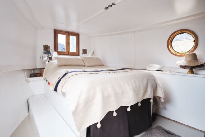 large spacious bedroom with bed