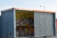 Shipping container bike storage