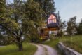 black metal treehouse