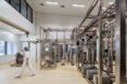 interior of dairy creamery with machines