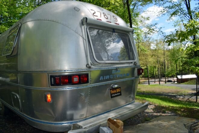 back of renovated airstream