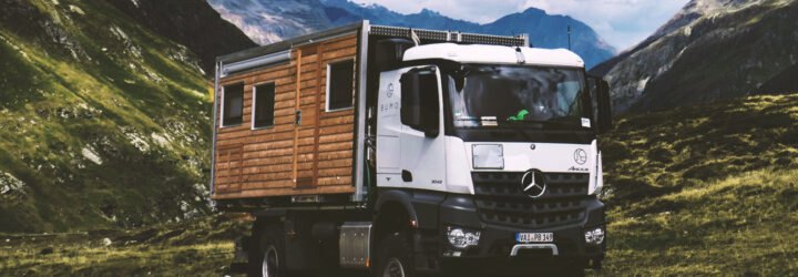 Wood-clad motorhome