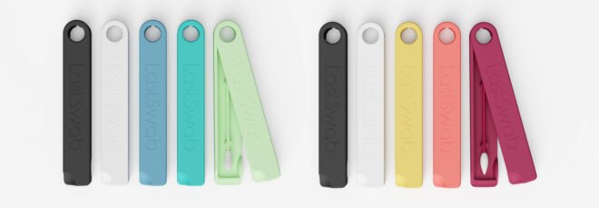 colorful reusable ear cleaners in colorful cases