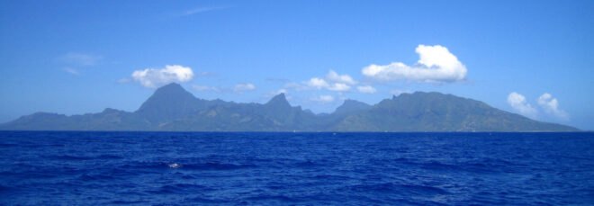 panorama of French Polynésia Mooréa Island