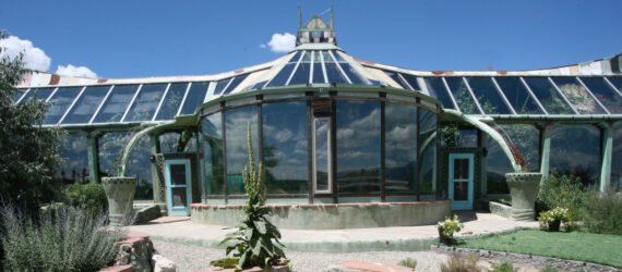 earthship lodging made from recycled and natural materials