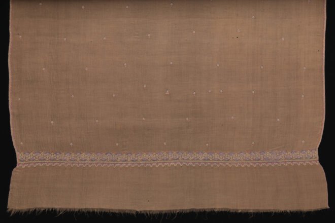 brown wool scarf on black background