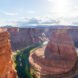 woman enjoying view of Horseshoe bend, Arizona