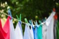 clothes hanging on a line dry