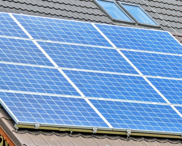solar panels on roof of a house