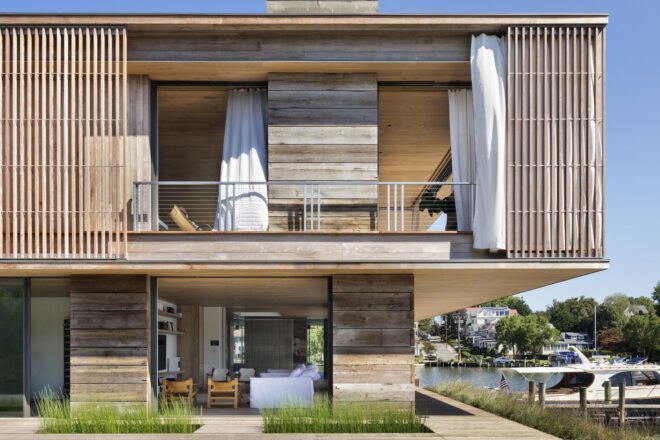 home near a dock and water