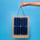 hanging frame with square solar panels