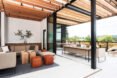 outdoor lounge with sofas and chairs
