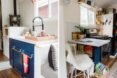 a kitchenette with full-sized oven