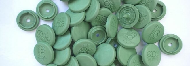 green clothing snap buttons made from sustainable materials