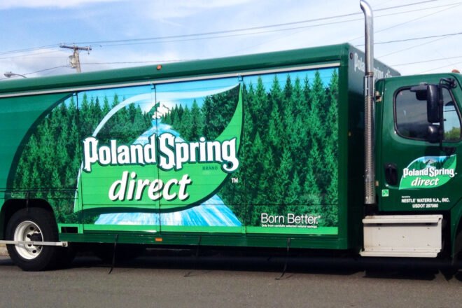Poland Spring delivery truck