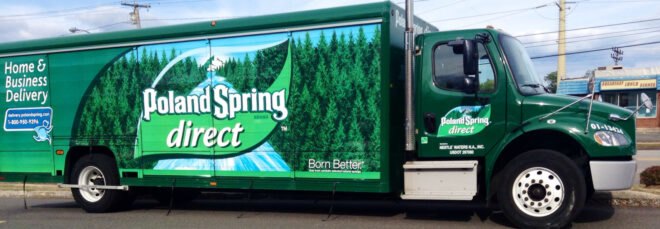 Poland Spring delivery truck