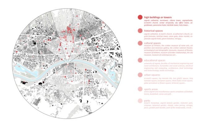 map showing what views the tower will offer