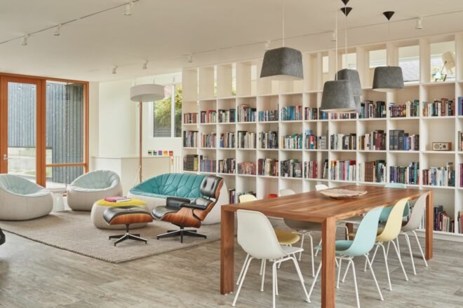 light-filled interior living space