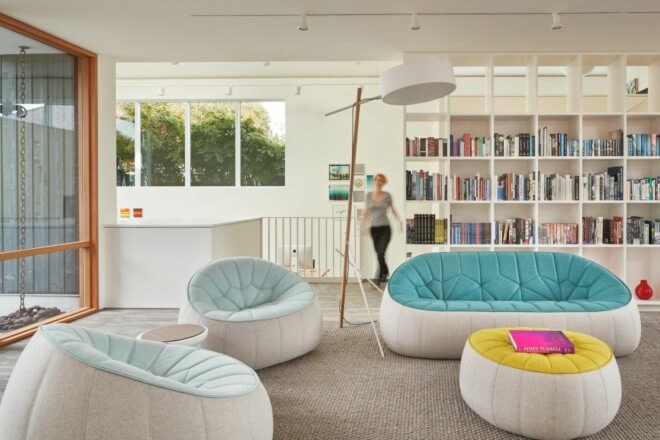 interior living room with contemporary furniture