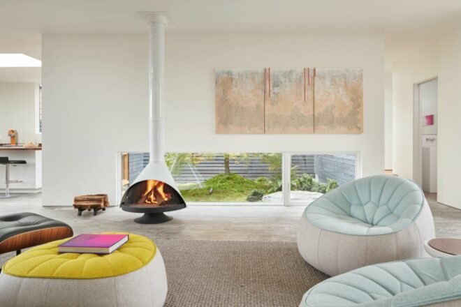 interior living room with contemporary furniture