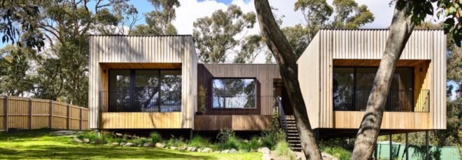 timber home elevated off the ground