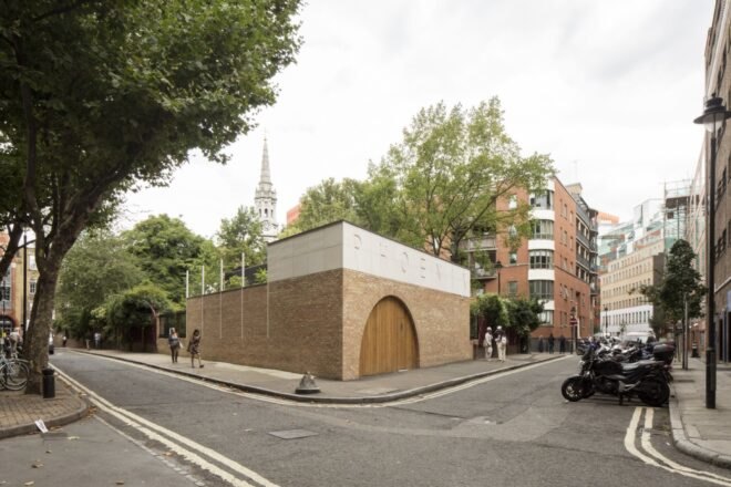 brick building in London center