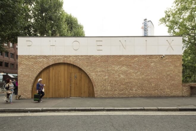 brick building with word "Phoenix" engraved across the top