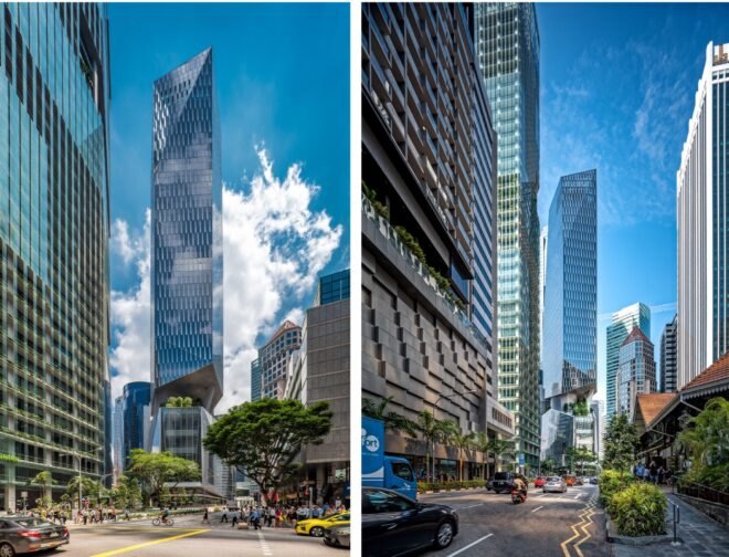 glass tower in Singapore