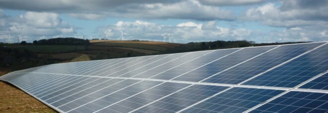 A solar farm