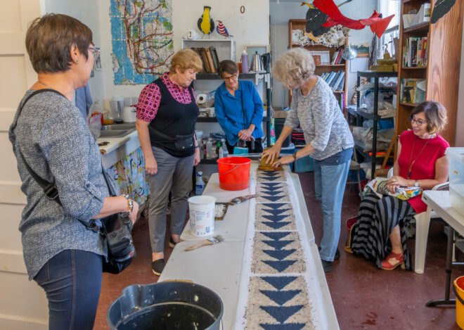 people making seed paper