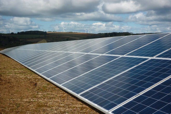 A solar farm