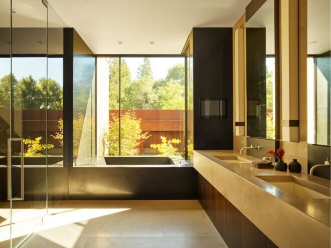 large contemporary bathroom