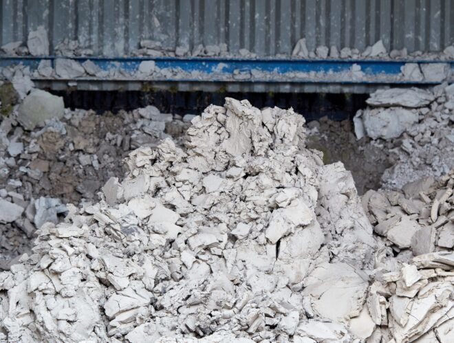 mound of ceramic waste