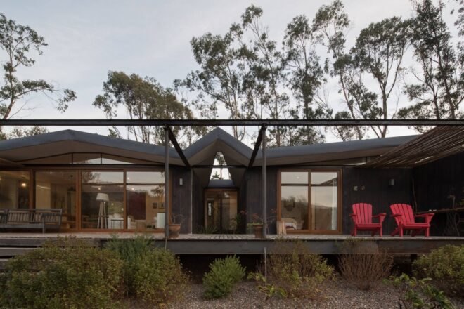 home with extended open-air deck
