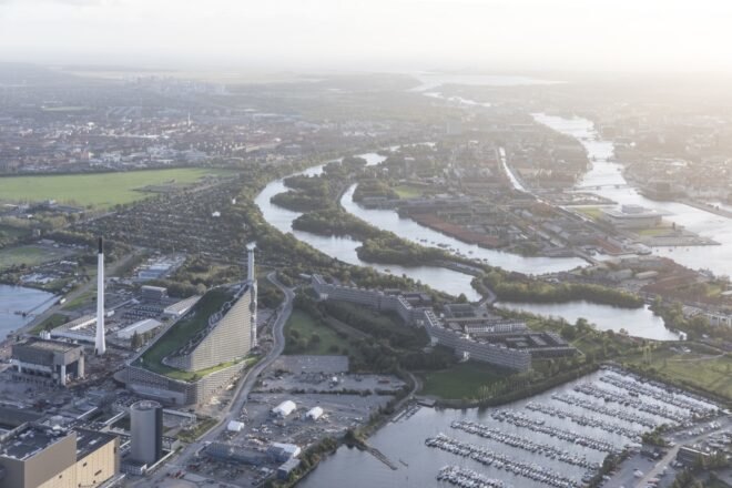 aerial view of the plant