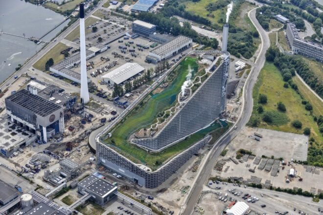 aerial view of the plant