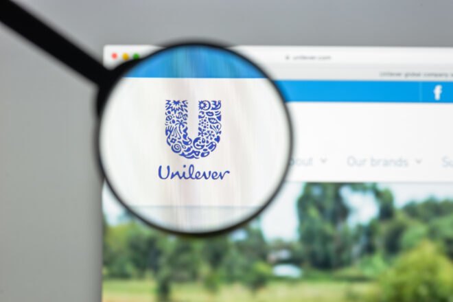 Unilever website home page