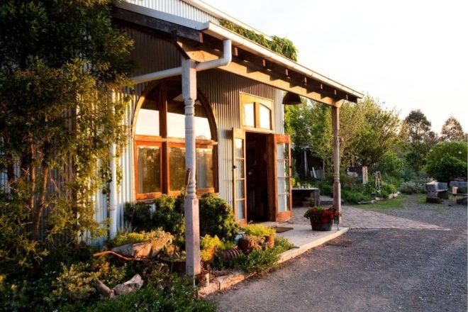 shed-like structure with front porch