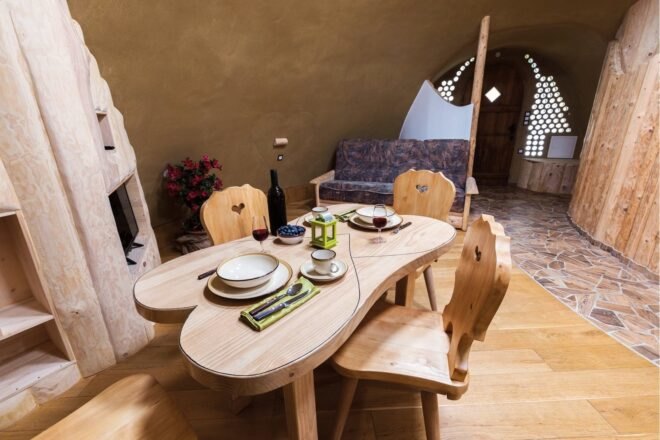 heart-shaped dining table