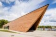 triangular wood building