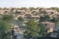 rendering of timber parking garage