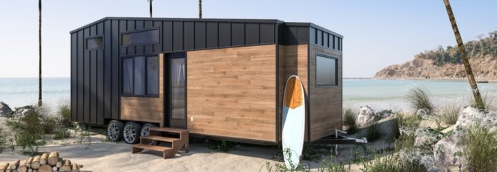 cedar-clad tiny home on wheels