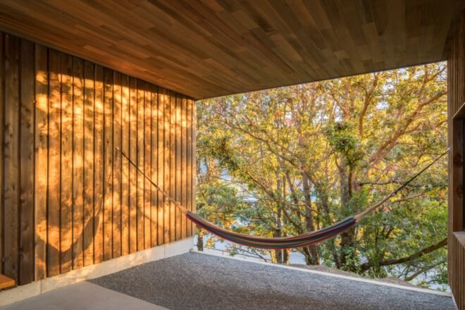 hammock on a balcony