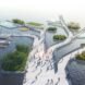 rendering of walking paths sprawled across water